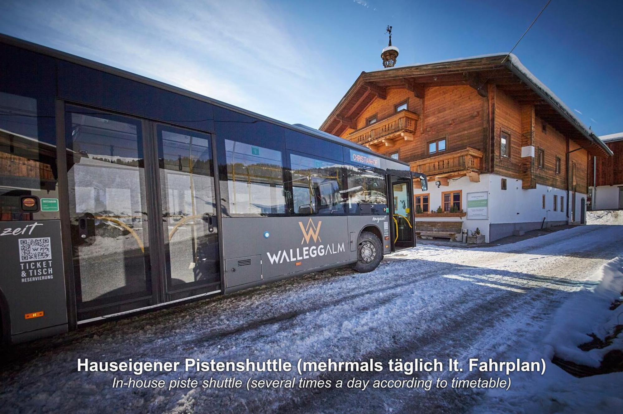 Ski In-Ski Out - Gaestehaeuser Saalbach-Hinterglemm - Wallegghof Christianhof Exterior foto